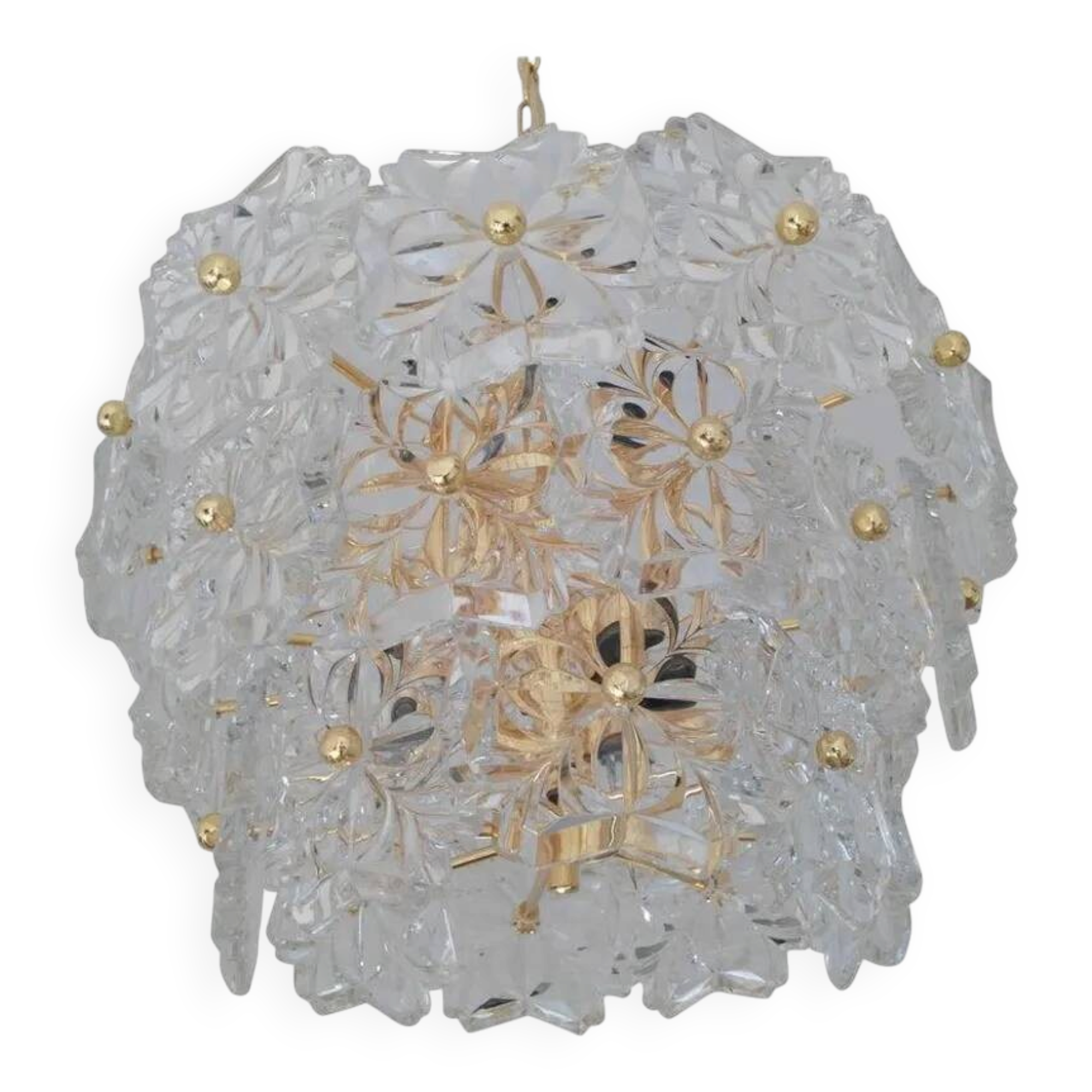 Glass Chandelier Kinkeldey, 1970s