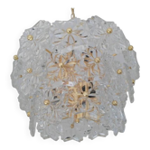 Chandelier en verre Kinkeldey, années 1970