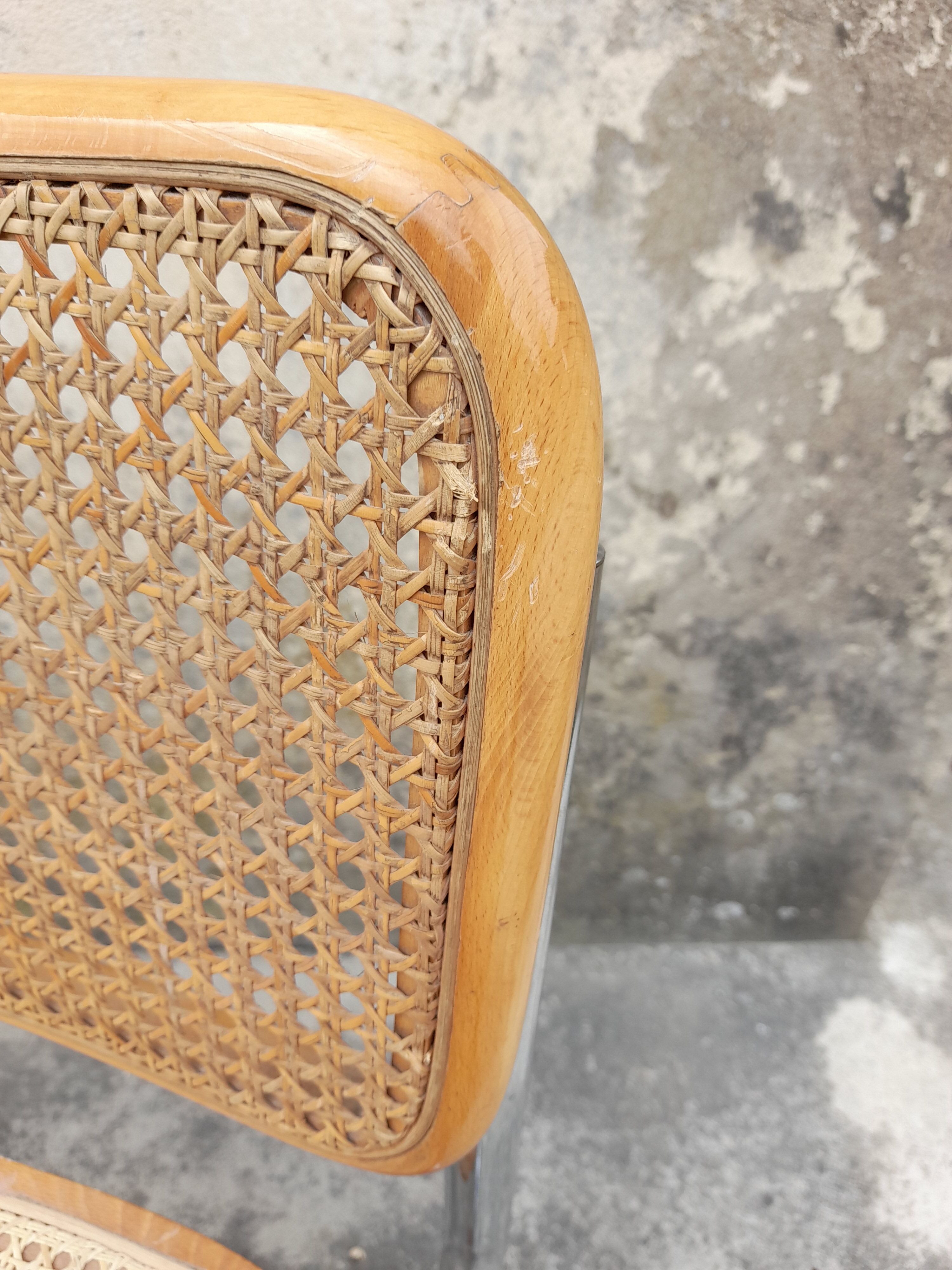 Pair of chairs B32 Marcel Breuer italy