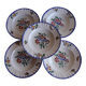 Set of 5 Longwy plates model Spring