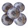 Set of 5 Longwy plates model Spring