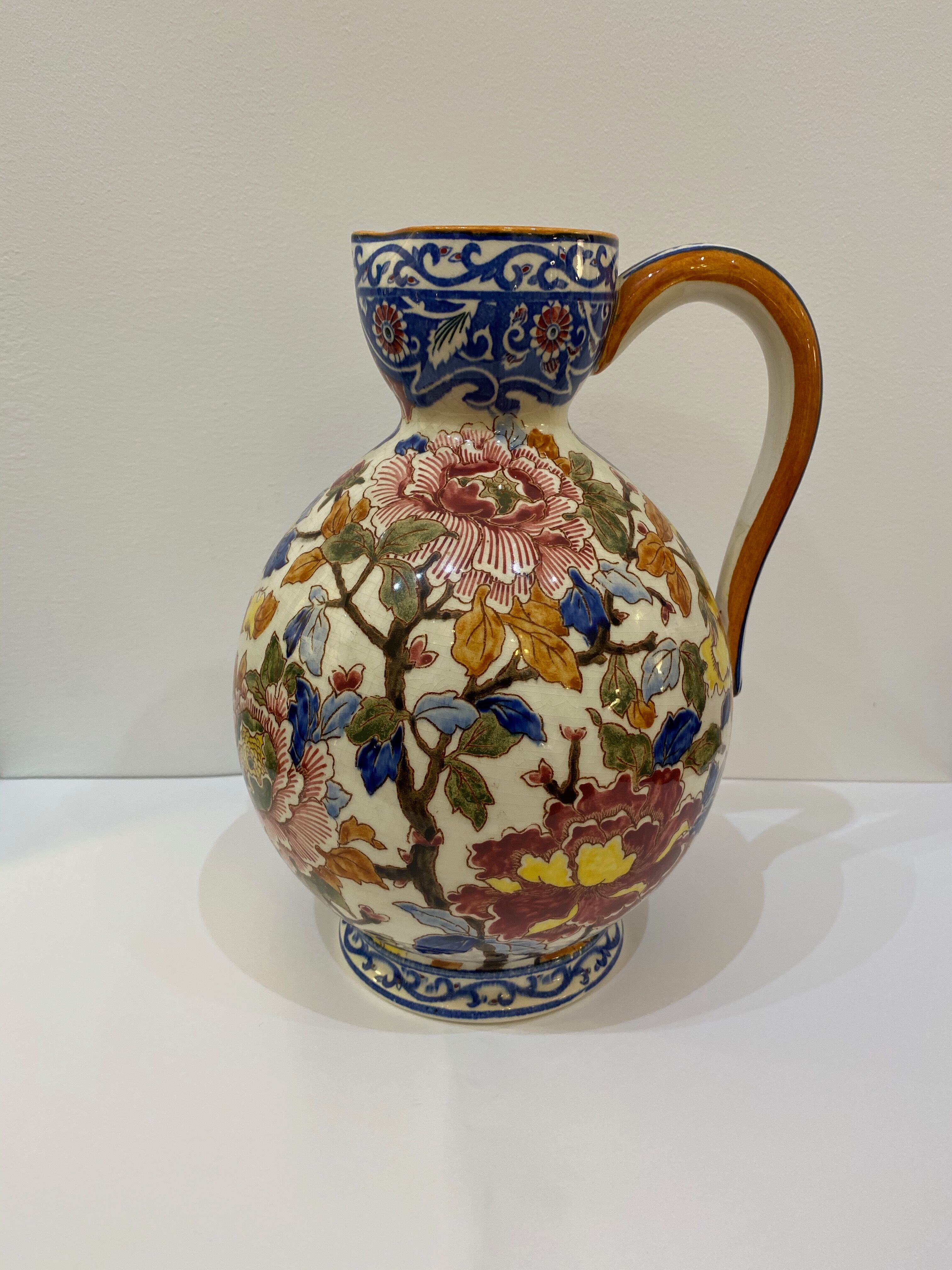 Gien art deco pitcher, 1940