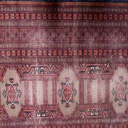 Handmade vintage Uzbek Bukhara rug 95cm x 157cm, 1950s