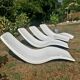 4 Long chairs Charles Zublena Circa 1965
