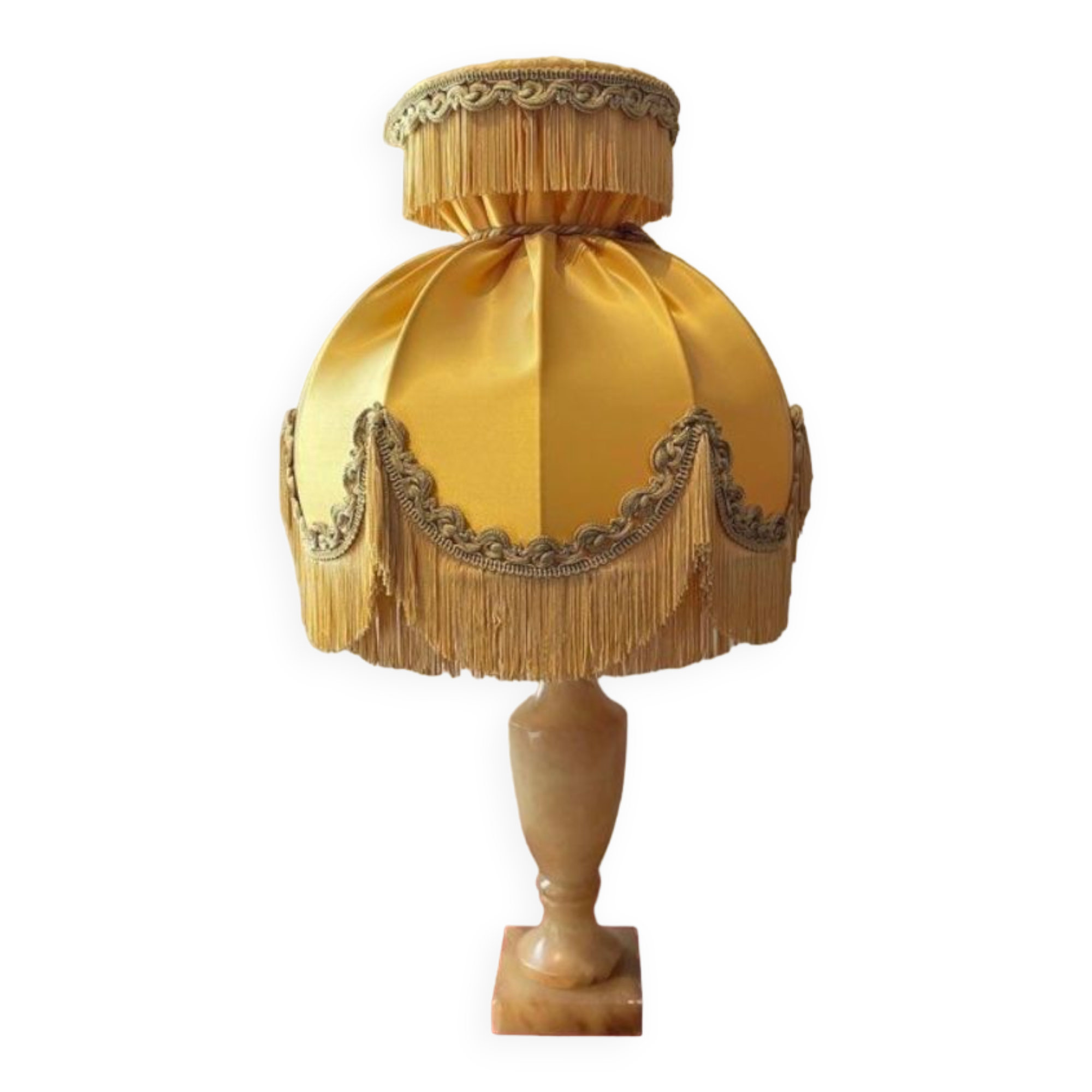 Vintage mustard table lamp