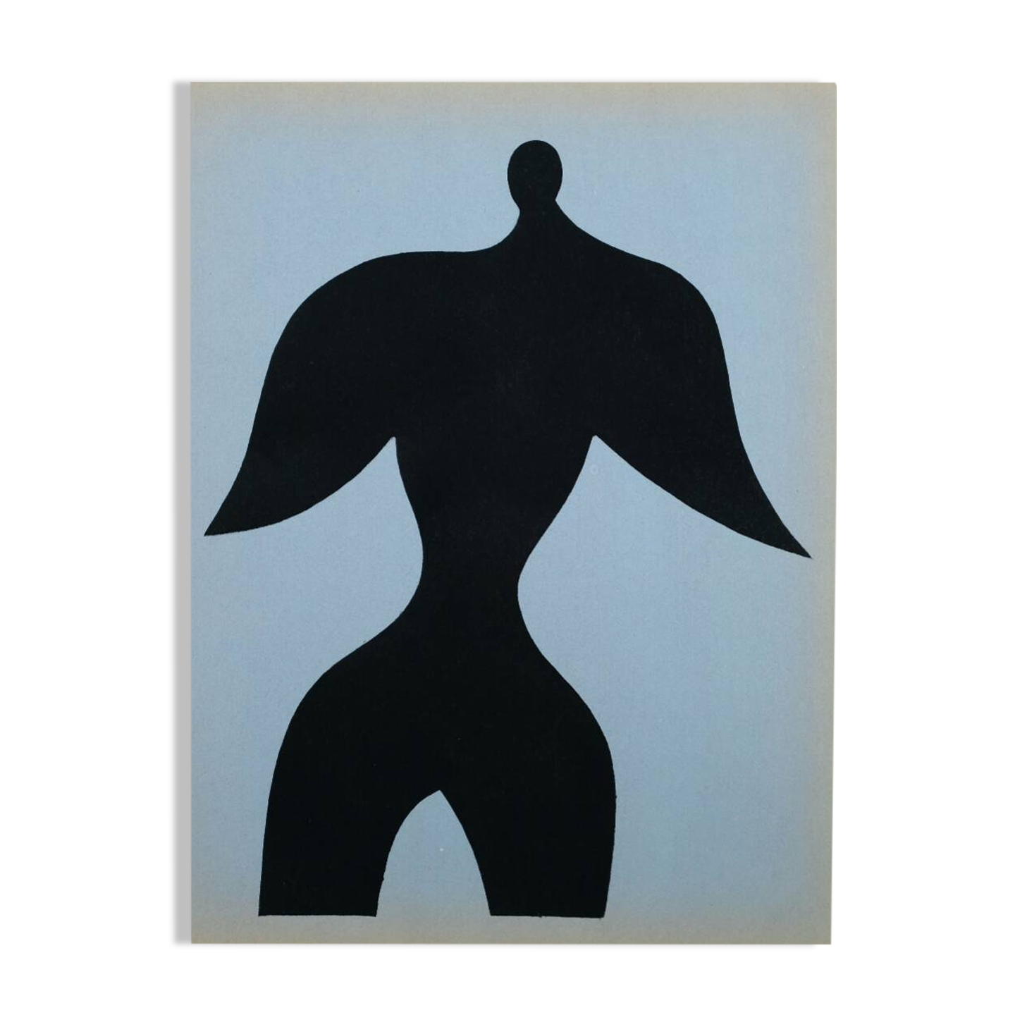 Jean arp: bird man - stencil