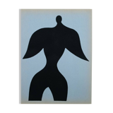 Jean arp: bird man - stencil