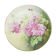 Porcelain dish of LIMOGES decoration of pink DAHLIA signed MARTIAL