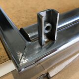 Vintage 80s chrome coffee table