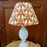 Vintage Alabaster Lamp and Bird Shade