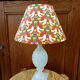 Vintage Alabaster Lamp and Bird Shade
