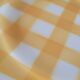 Une assiette plate Sarreguemines jaune et blanc