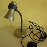 Table lamp, tiltable, gray metal