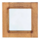 Antique square wall mirror in solid wood