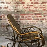 Rattan and cane rocking chair from the 1980s.