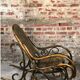 Rattan and cane rocking chair from the 1980s.