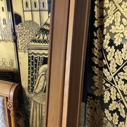 Directoire style upholstered bed