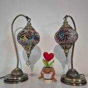 Duo de lampe mosaïque turque