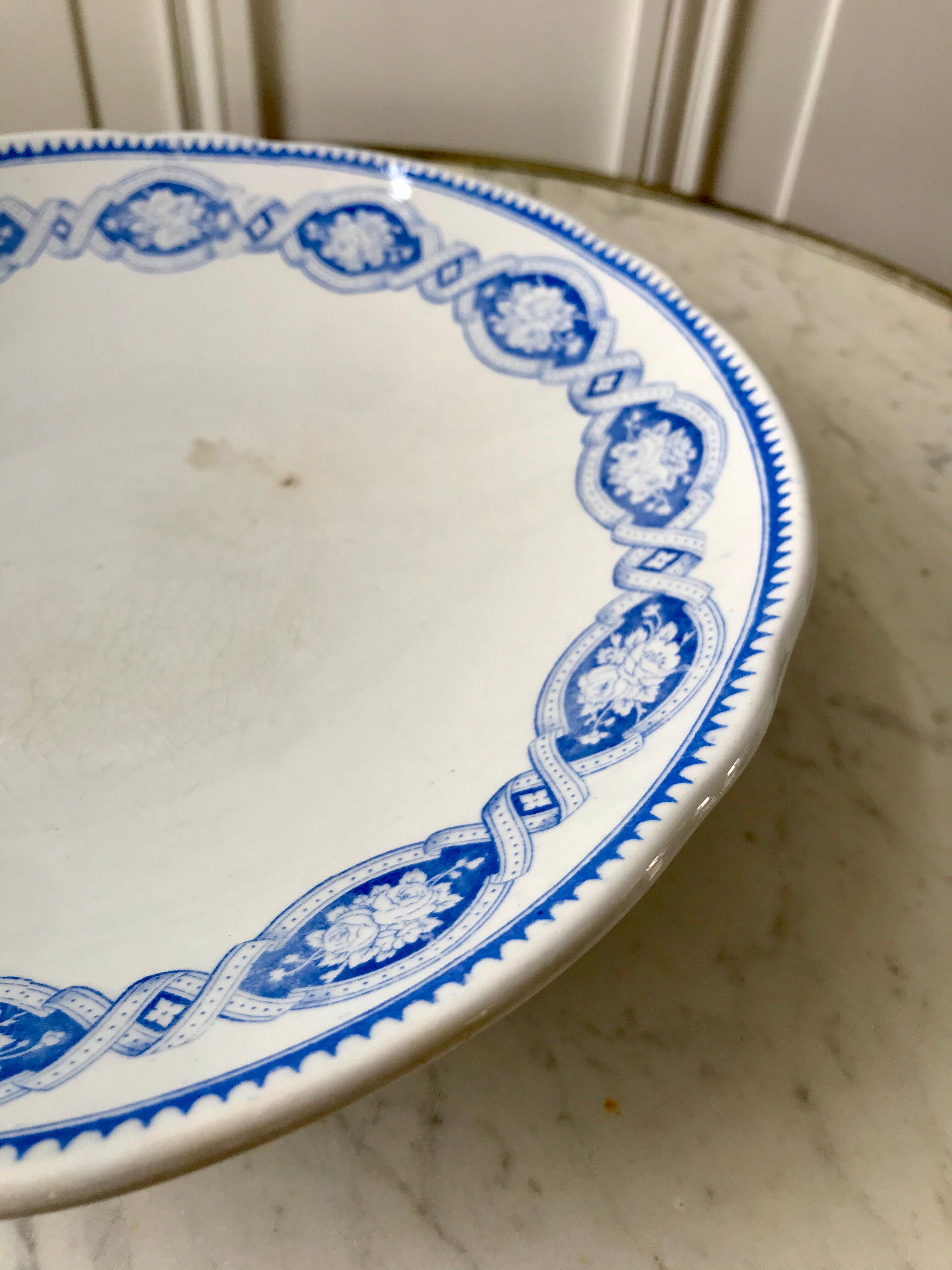 Serving dish Terre de Fer late XIXth