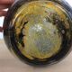 Polychrome ball vase in blown glass