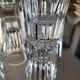Set of 6 antique faceted glasses – vintage bistro from the 60s/70s