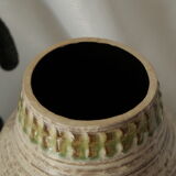 Low relief ceramic vase West Germany 1950