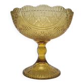 Fruit bowl on stand from Ząbkowice Glassworks, 1970s
