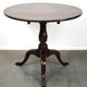 Round antique English oak tilt-top table with wonderful colors