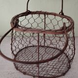 Vintage iron basket