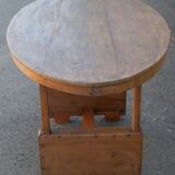Antique wood table, dining table, oval table, living room, kitchen, countryside