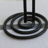 Set of 3 wrought iron candle holders