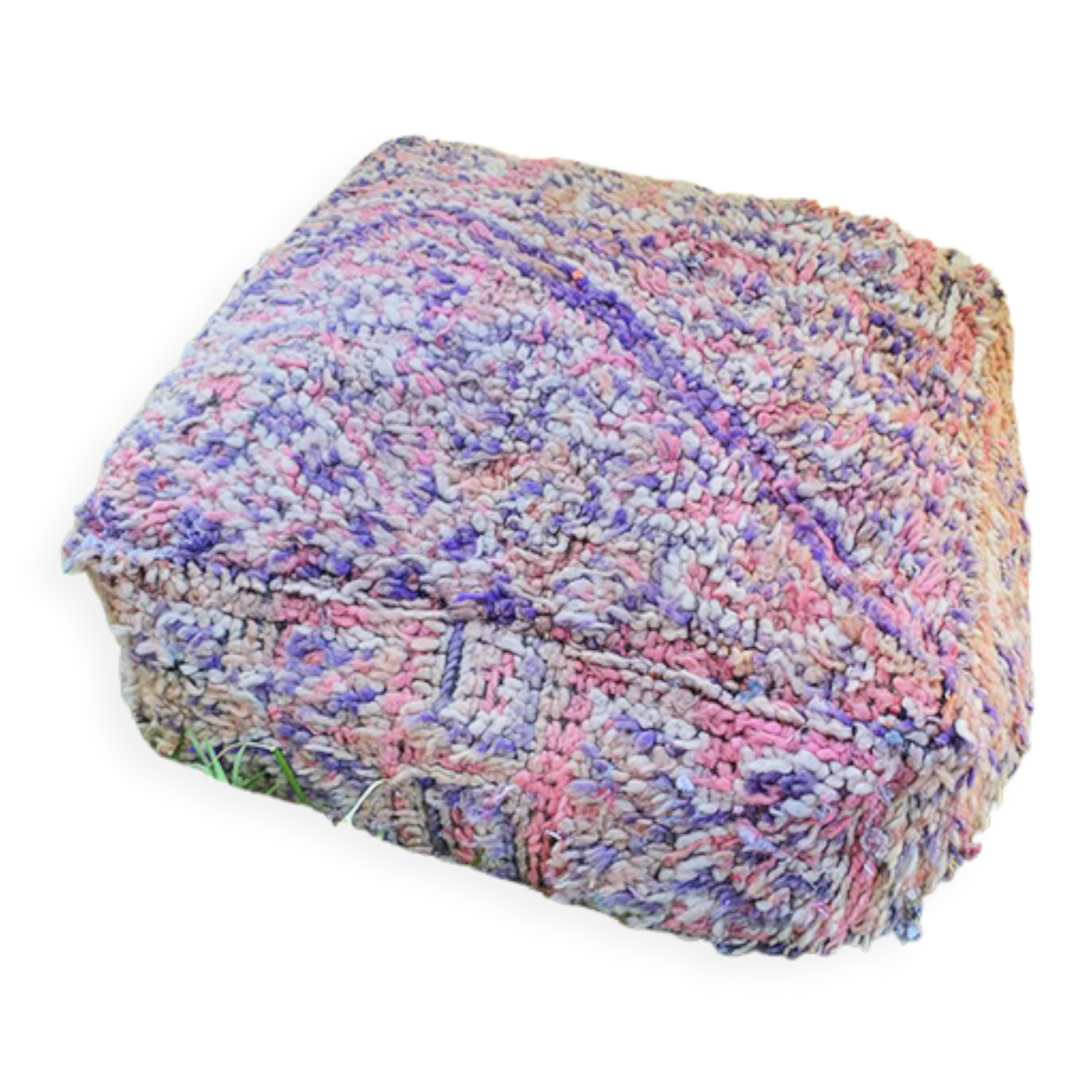 Moroccan carpet pouf