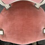 Pink velvet convertible chair