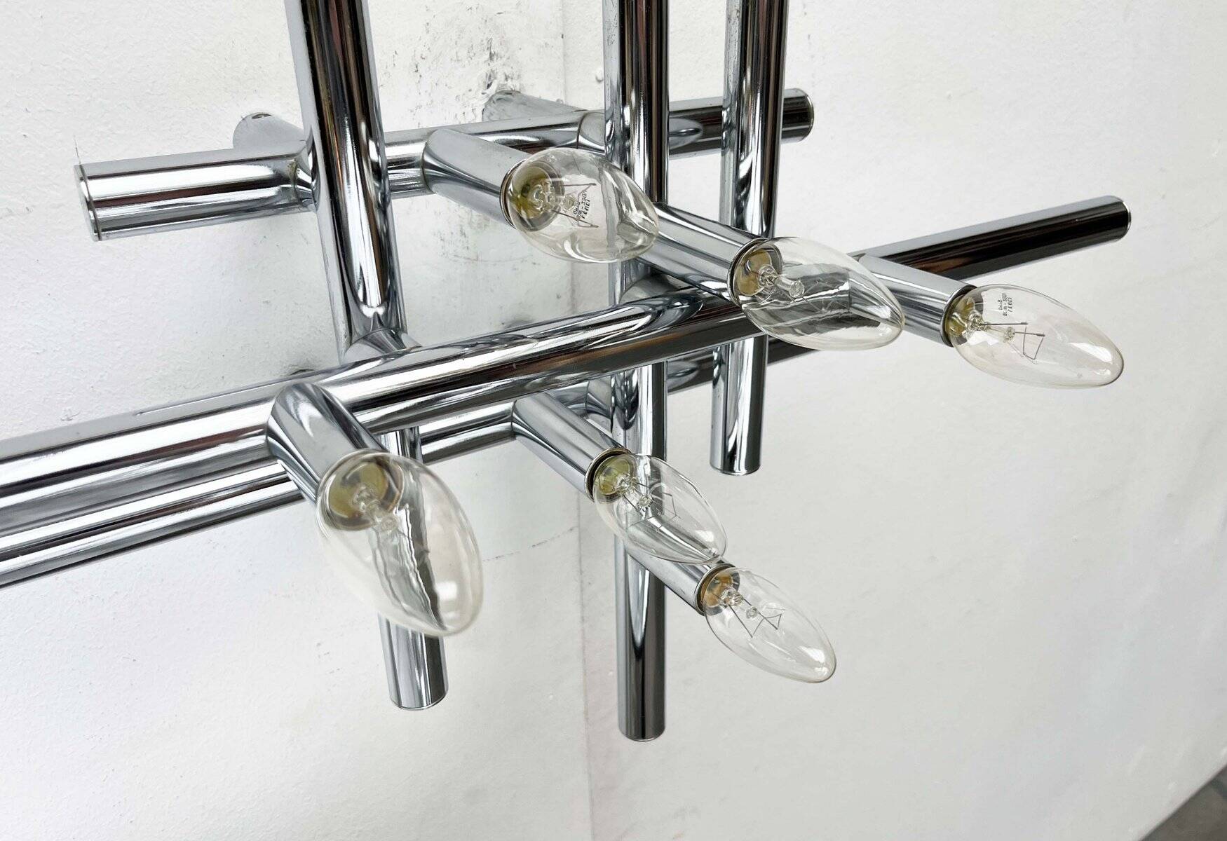 Mid-century Swiss space-age wall lamps or ceiling lights by Temde, 1960s.