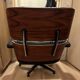 Fauteuil et ottoman Charles Eames en bois de palissandre et cuir