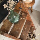 Old vintage wooden stepladder