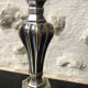 Antique candle holder in silvered bronze