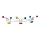 Large vintage coat rack in POP colors