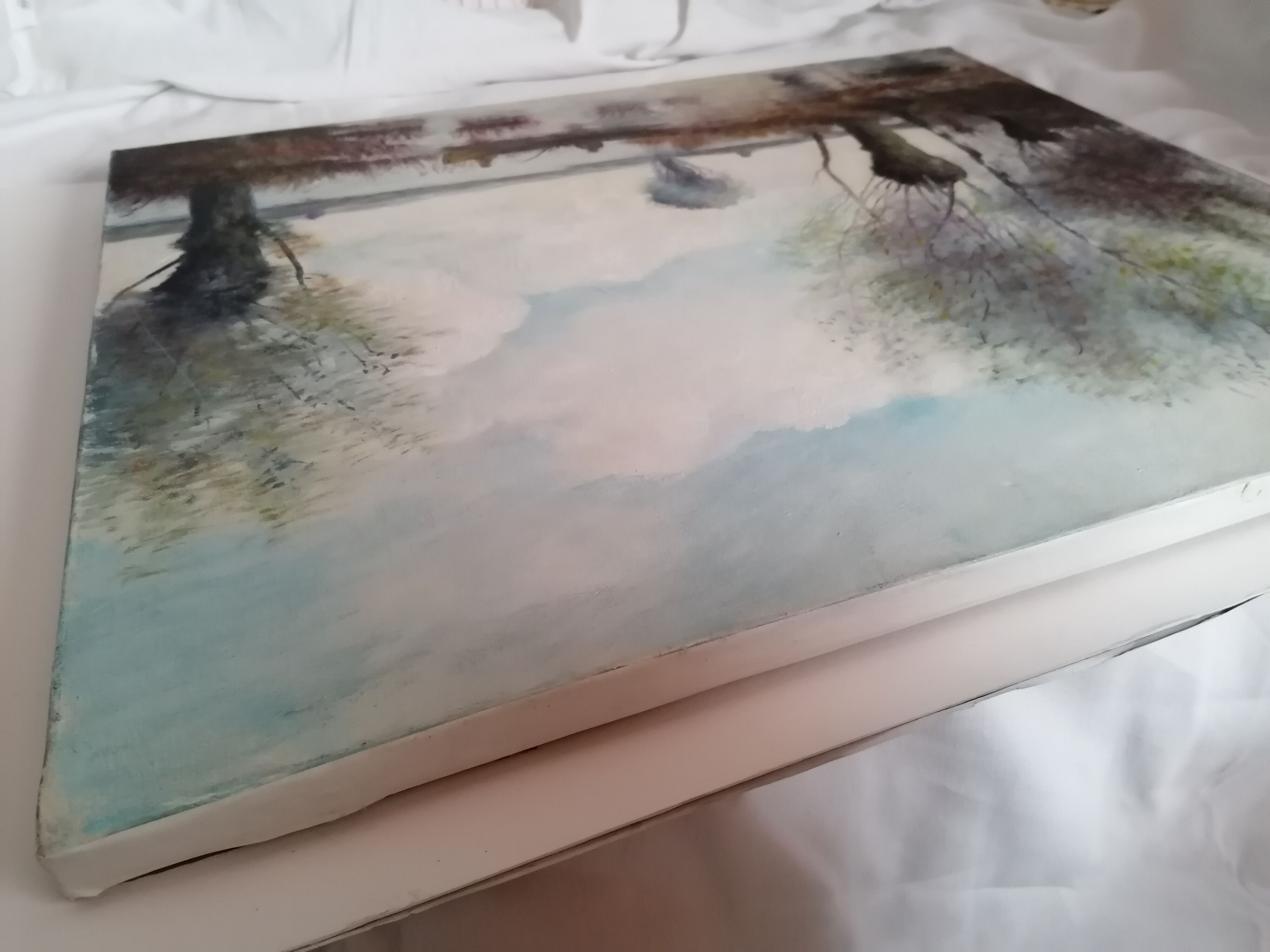 Landscape table after Camille Corot