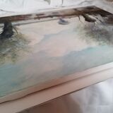 Landscape table after Camille Corot