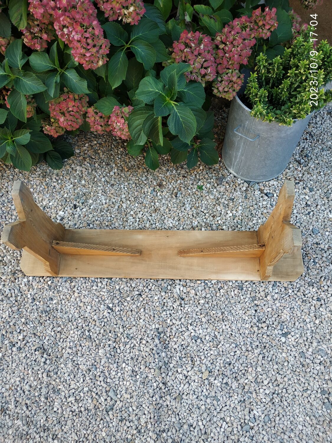 Wooden bench