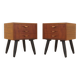 Danish teak bedside chests of drawers, 1960s