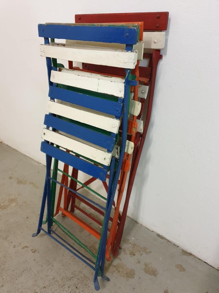 Bistro folding chairs garden