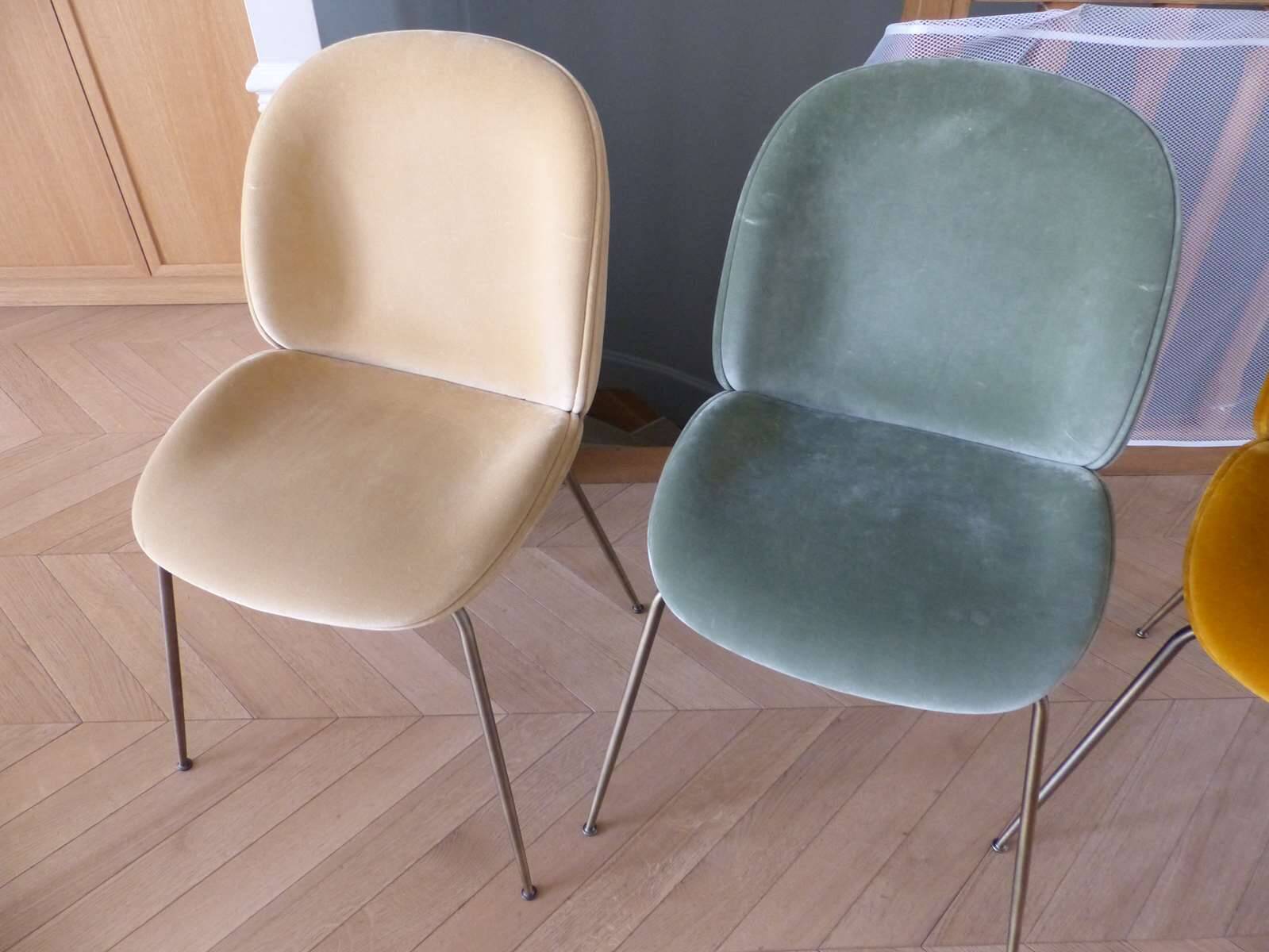 Set of 8 "Beetle Dining Chairs" by GUBI designed by GamFratesi