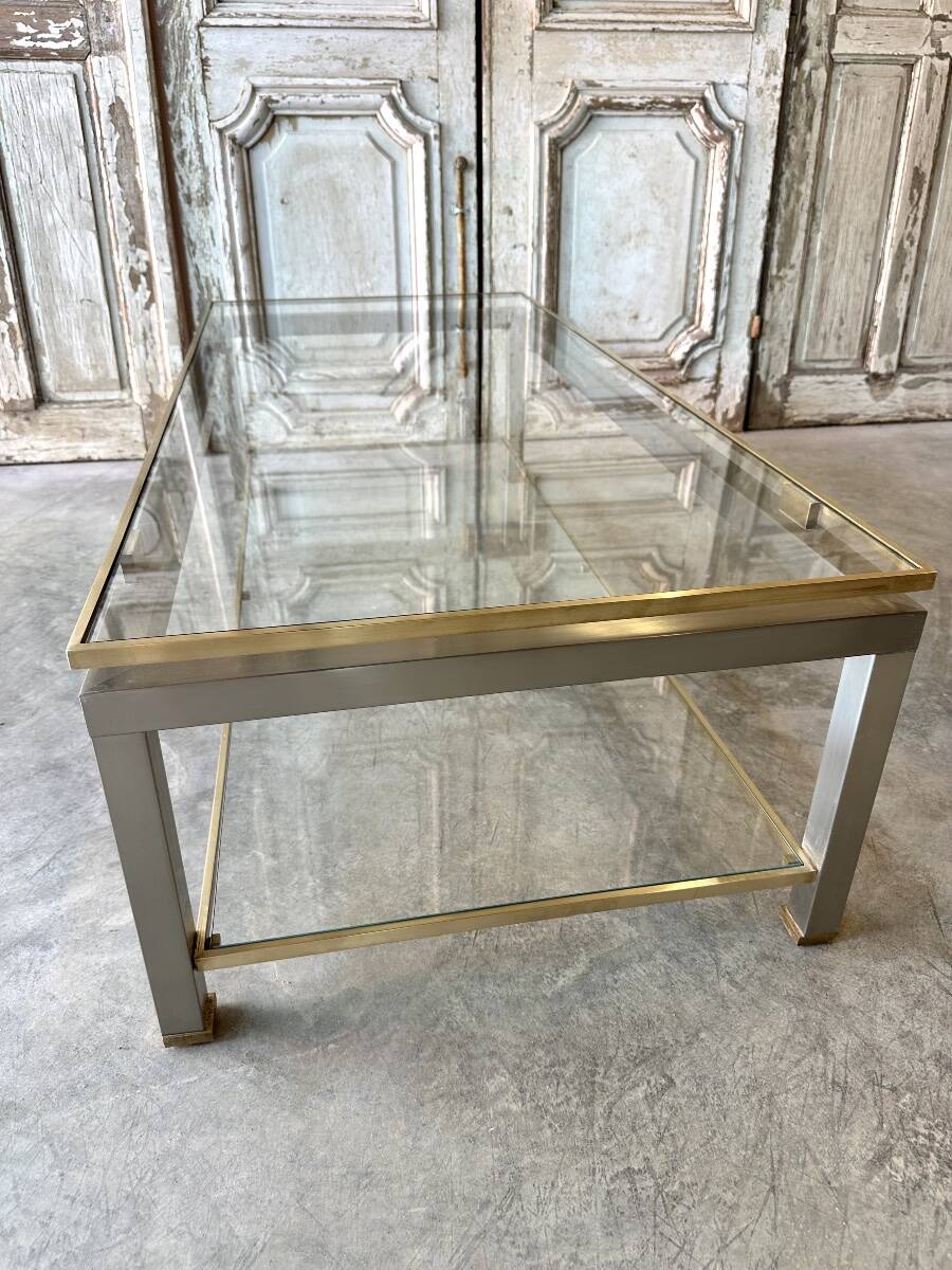 coffee table and pair of side tables by Guy Lefèvre for Maison Jansen