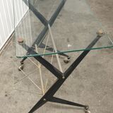 Door table revised glass and metal 50/60