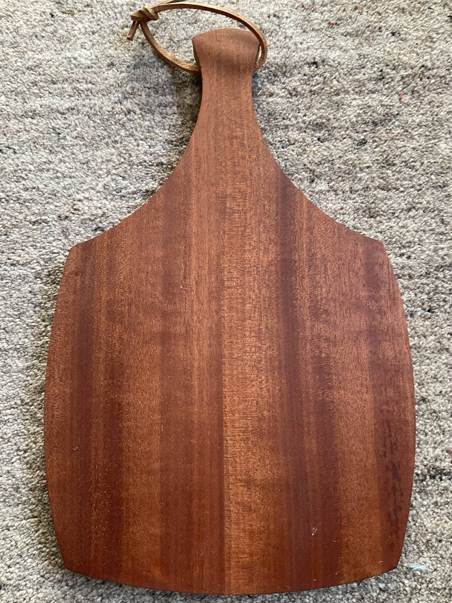 Dessous de plat scandinave en teck et céramique