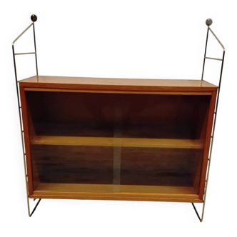 Vintage display cabinet, hanging shelf