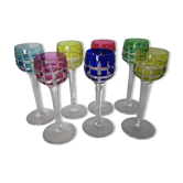Crystal liqueur glasses from st louis