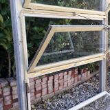 Wooden canopy 3 windows with bellows and abbatant